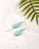 Turquoise & Feather Earrings for Women - Jewelry - WAR Chest Boutique
