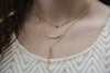 Gold Stone and Bar Drop Necklace for Women - Jewelry - WAR Chest Boutique
