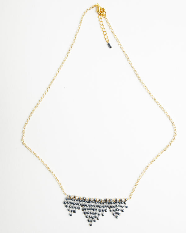 Gunmetal Starburst Necklace