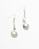 Silver Line Drop Cluster Earrings