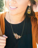 Amber Beaded Teardrop Earrings for Women - Jewelry - WAR Chest Boutique