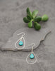 Teardrop Turquoise Bead Earrings for Women - Jewelry - WAR Chest Boutique