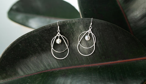 Labradorite Sway Earrings for Women - Jewelry - WAR Chest Boutique