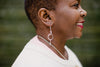 Ombre Lilac Swarovski Earrings