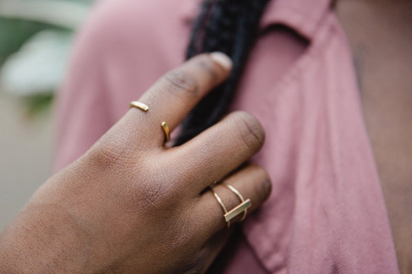 Riviera Brass Ring for Women - Jewelry - WAR Chest Boutique