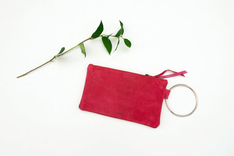 Deep Raspberry Fozi Wristlet for Women - Handbags - WAR Chest Boutique