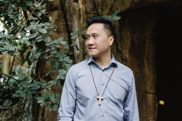 Oak Cross Necklace for Men - Jewelry - WAR Chest Boutique