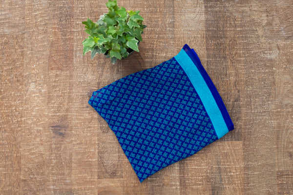 Indigo Design Kerchief - Accessories - WAR Chest Boutique