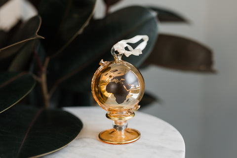 Amber WAR Globe Ornament - Ornaments - WAR Chest Boutique