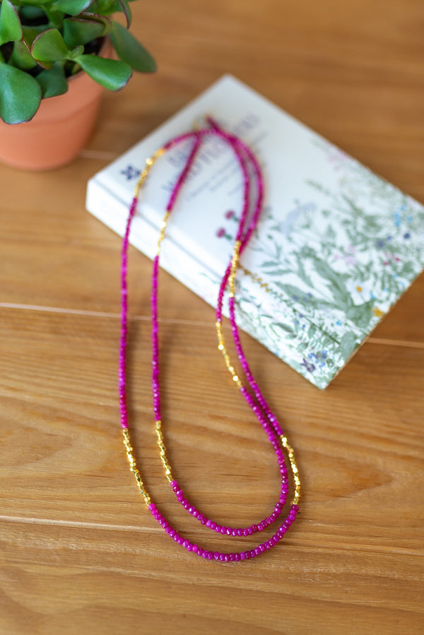 Pink Sunrise Necklace for Women - Jewelry - WAR Chest Boutique