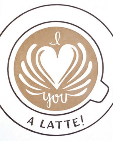Latte Love Card - Office & Stationary - WAR Chest Boutique