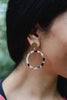 Blush Tortoise Hoop Earrings-Jewelry-WAR Chest Boutique