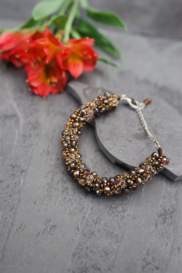 Smoky Crystal Bracelet
