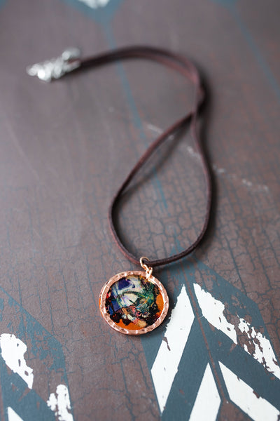 Urban artisan copper necklace Clearance