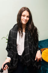 Black and White Stitch Scarf