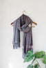 Grey and Tan Cashmere Scarf
