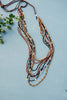 Neutral Beads Leather Necklace