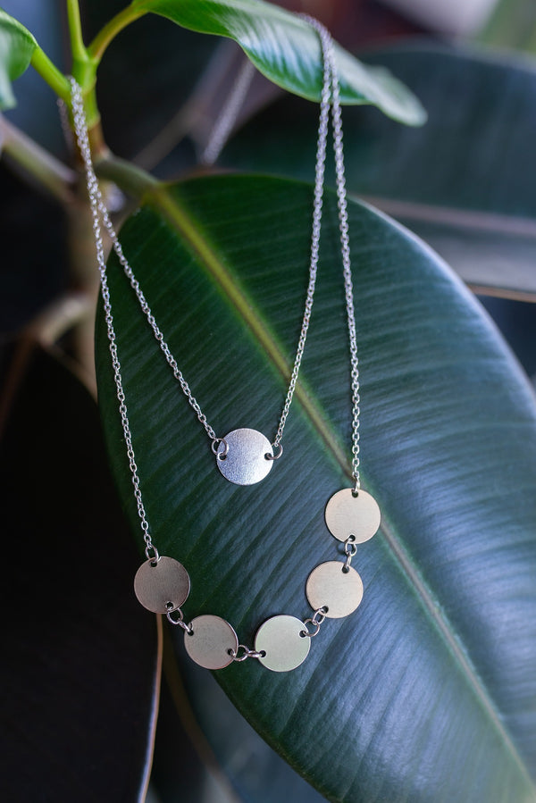 Silver Mirror Necklace