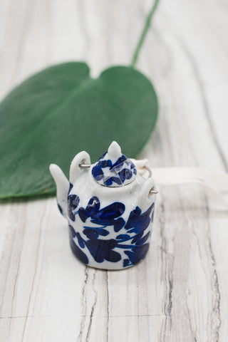 Mini Ceramic Teapot Ornament