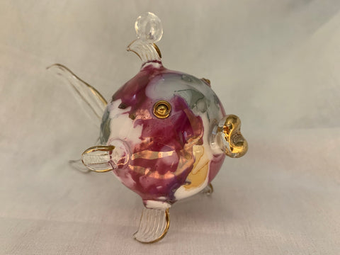 Ceramic Pufferfish Ornament