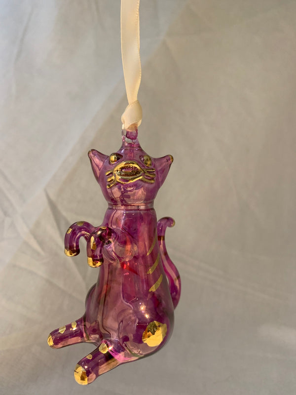 Sitting Cat Purple