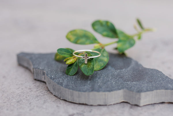 Sterling Silver Cross Ring