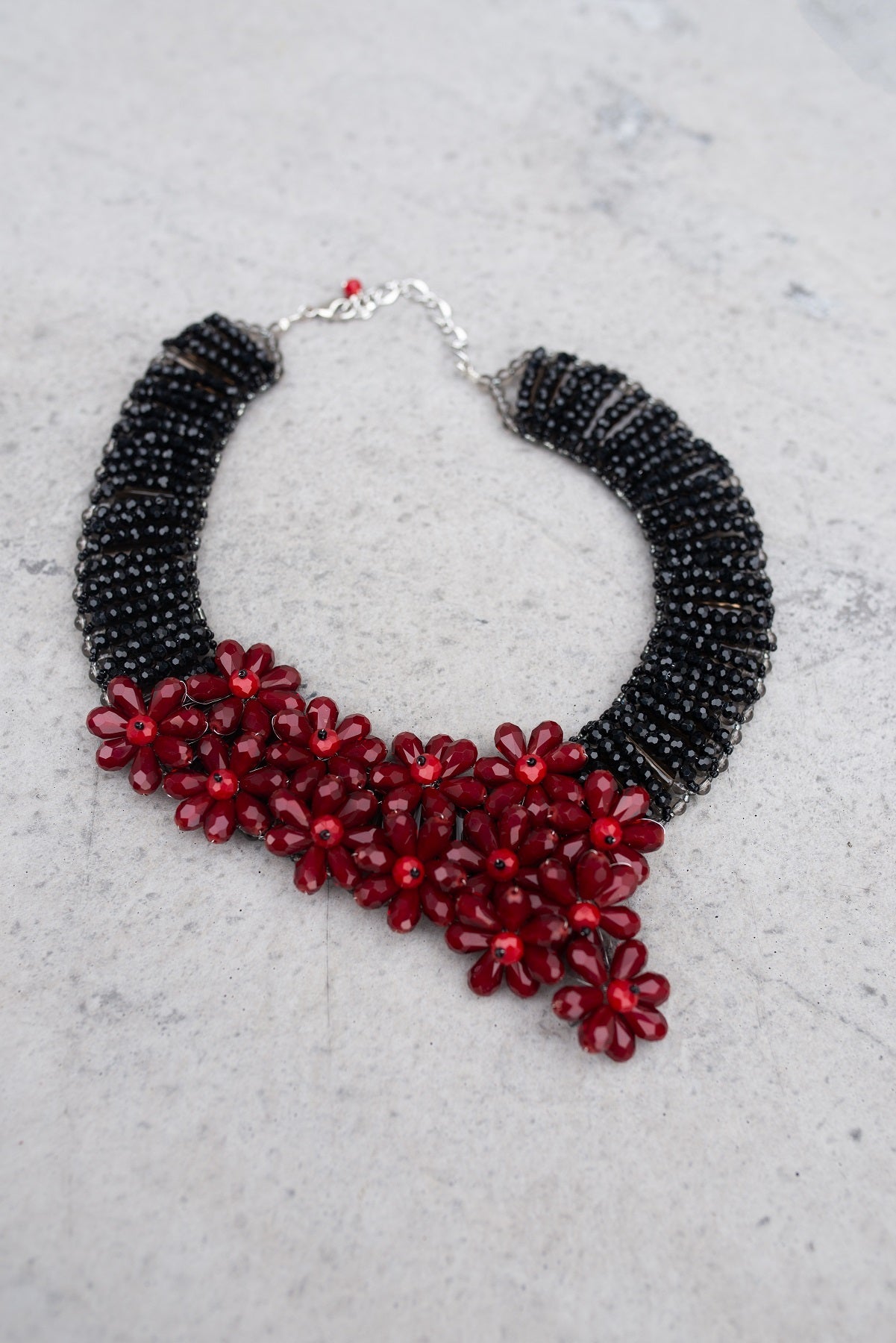 Red Flower Necklace