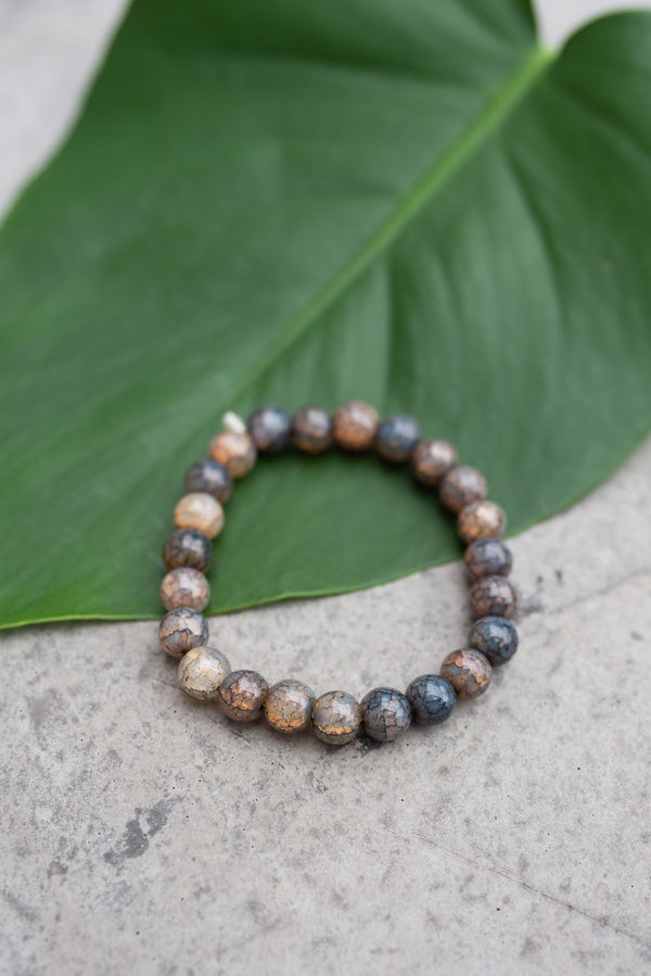 Glass Light Grey Bracelet