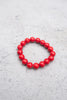 Large Red Howlite Bracelet