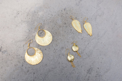 Gold Color Plating Earrings