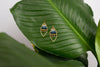 Jewelled Leaf - Blue Earrings