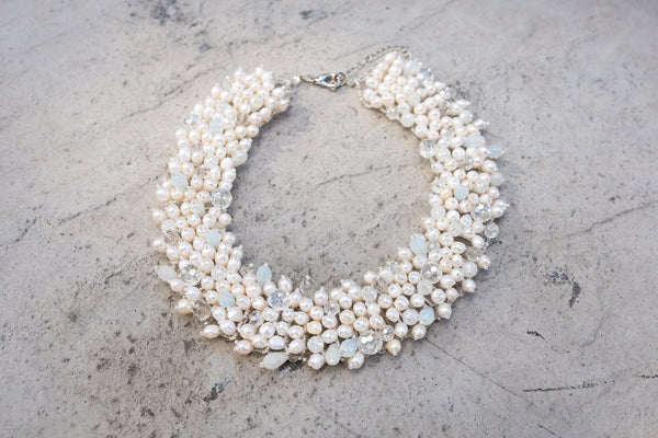 Big Pearl Necklace White