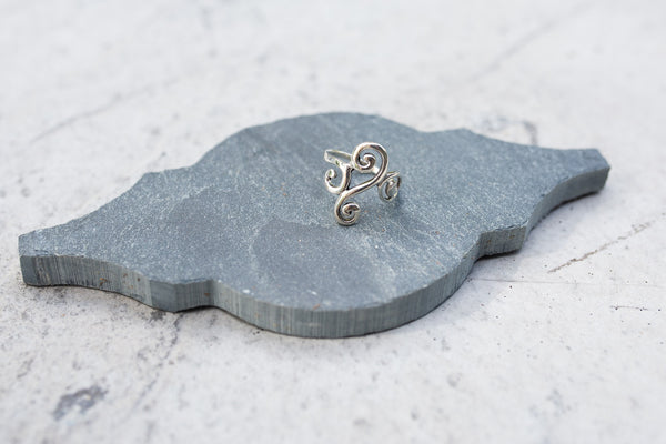 Silver Scroll Ring