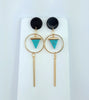 Pointed Turquoise Earrings