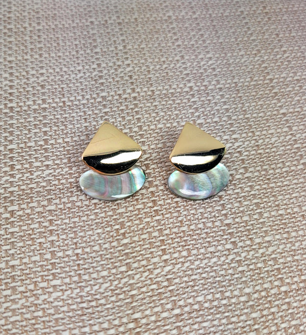 Gold Drop In the Ocean Earrings