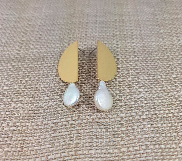 Gold Moon Phase Earrings