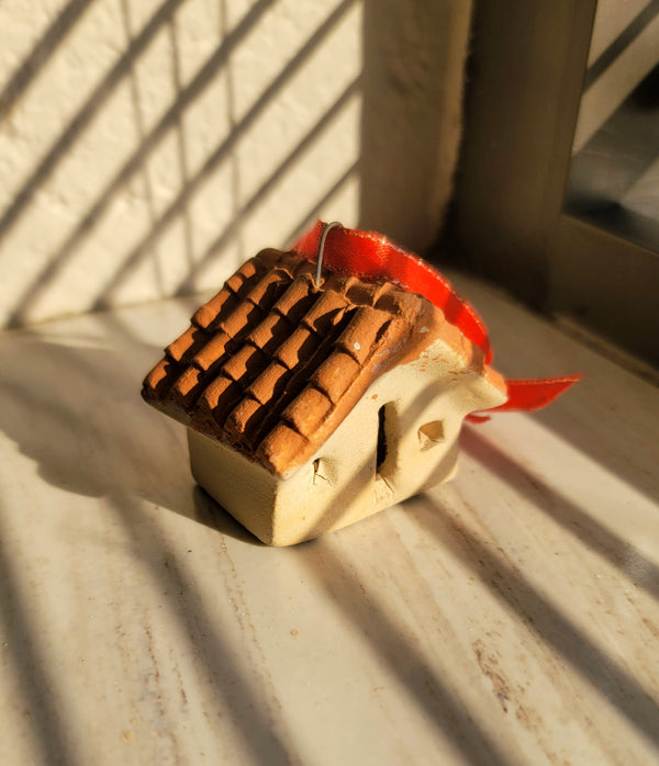 Clay House Ornament