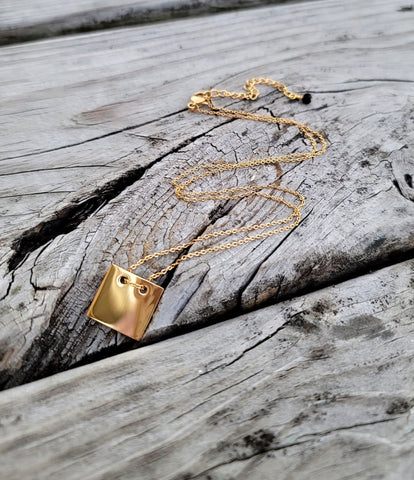 Squared Mirror Necklace