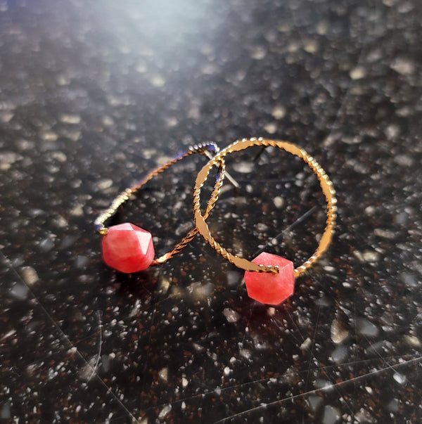 Comet Earrings Pink