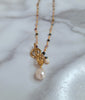 Nautical Pearl Pendant (108453) paired with Tourmaline Toggle Necklace (108445 - sold separately)
