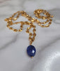 Lapis Pendant (108450) paired with Link or Swim Necklace (108446 - sold separately)