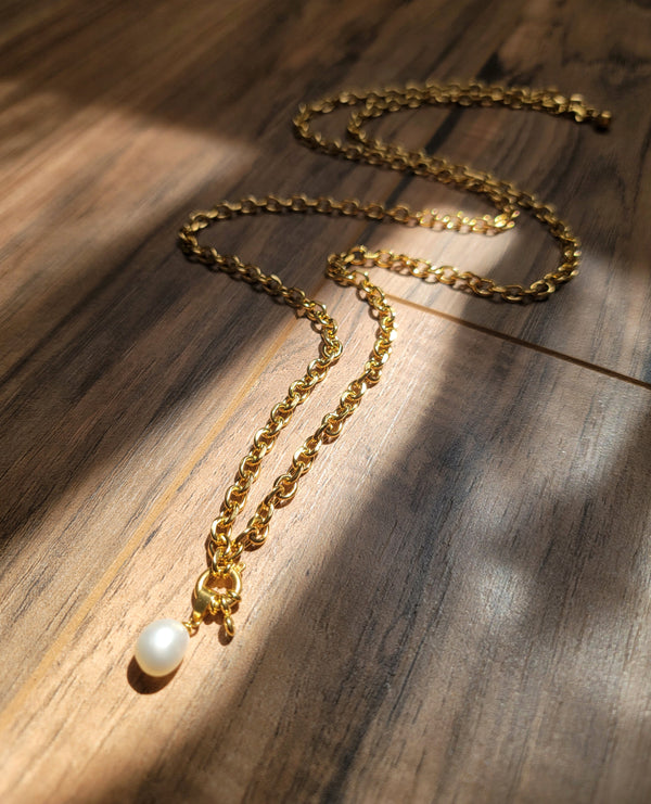 Link About It Necklace (108447) paired with Nautical Pearl Pendant (108453 - sold separately)