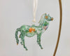 Green Ceramic Horse Ornament