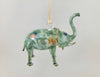 Green Ceramic Elephant Ornament