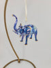 Blue Ceramic Elephant Ornament