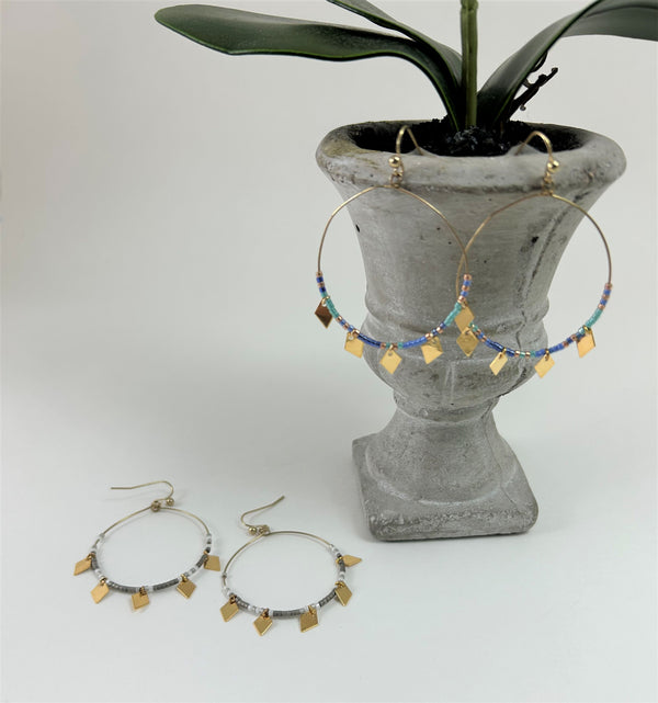 Angler Hoop Earrings