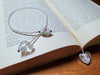 White Glass Bead Bookmark