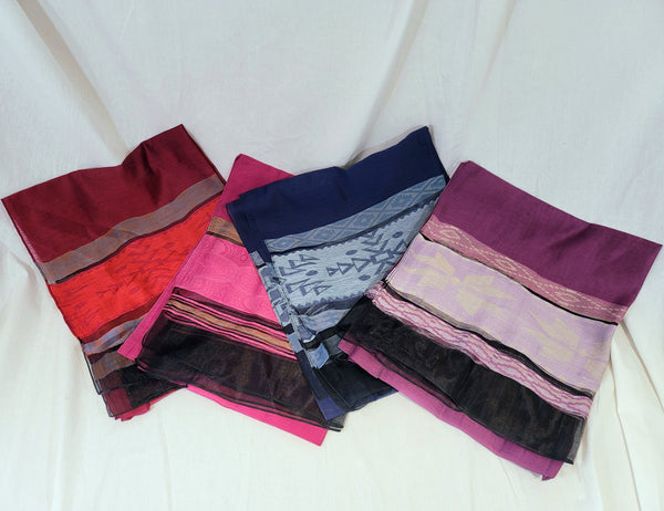 (L to R) Red, Pink, Blue, Purple