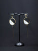 Gold and Marble Earrings