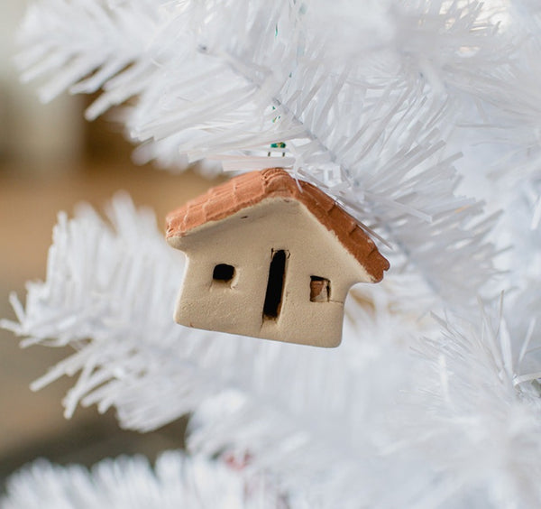 Clay House Ornament